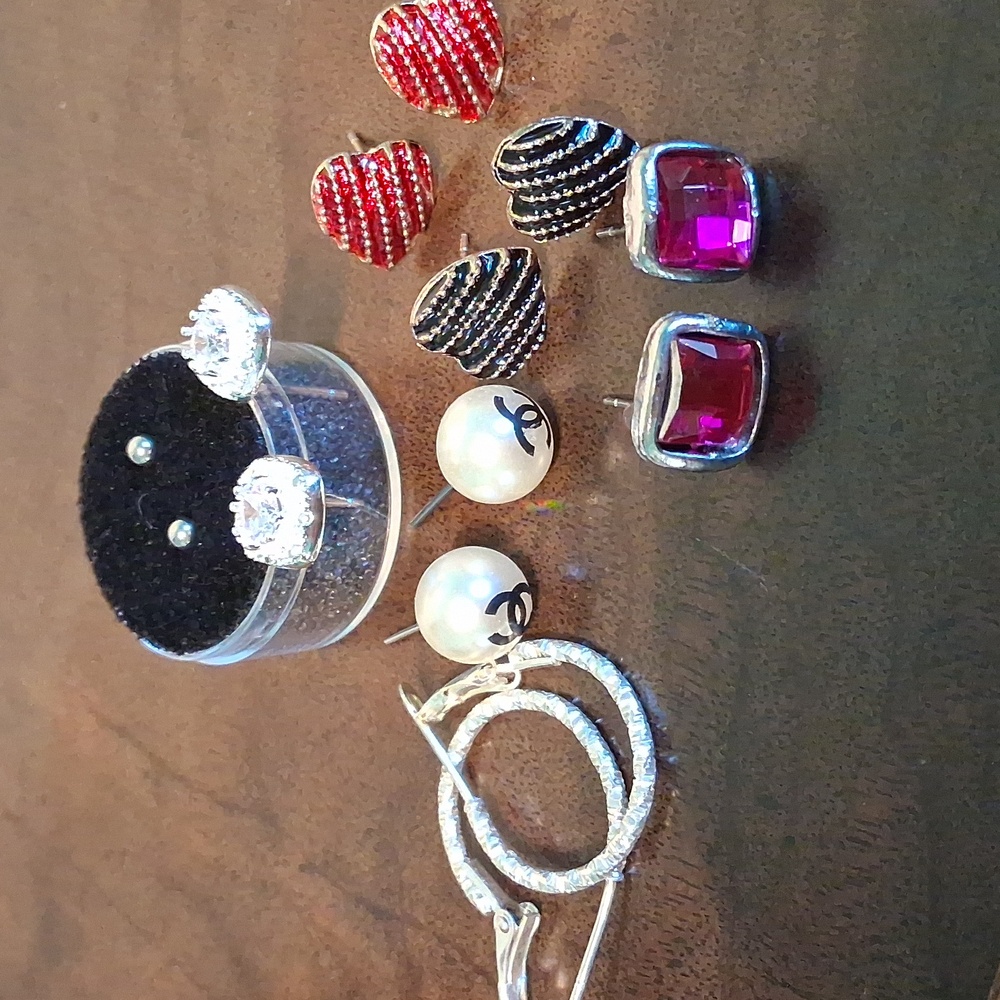 NEW! 7 piece  Silver/ Gold / Rhinestone Jewellery Set 3964